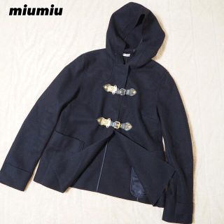 ミュウミュウ(miumiu)のmiumiu ダッフルコート　ジャケット　ショート丈　ミュウミュウ　薄(テーラードジャケット)