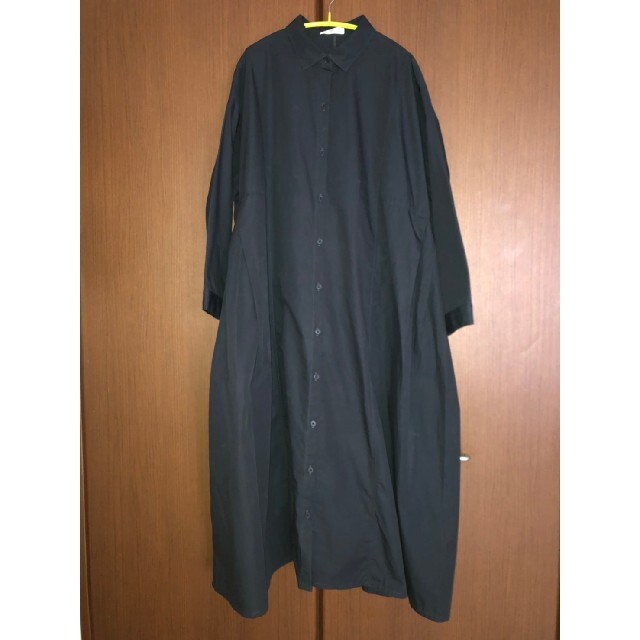 FASHIRU】フレアロングシャツワンピース(Black)の通販 by hohi97's FASHIRU】フレアロングシャツワンピース(Black)の通販 by hohi97's