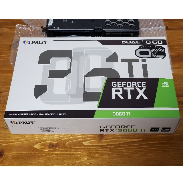 PALIT GEFORCE RTX 3060 Ti LHR 美品 保証書付き