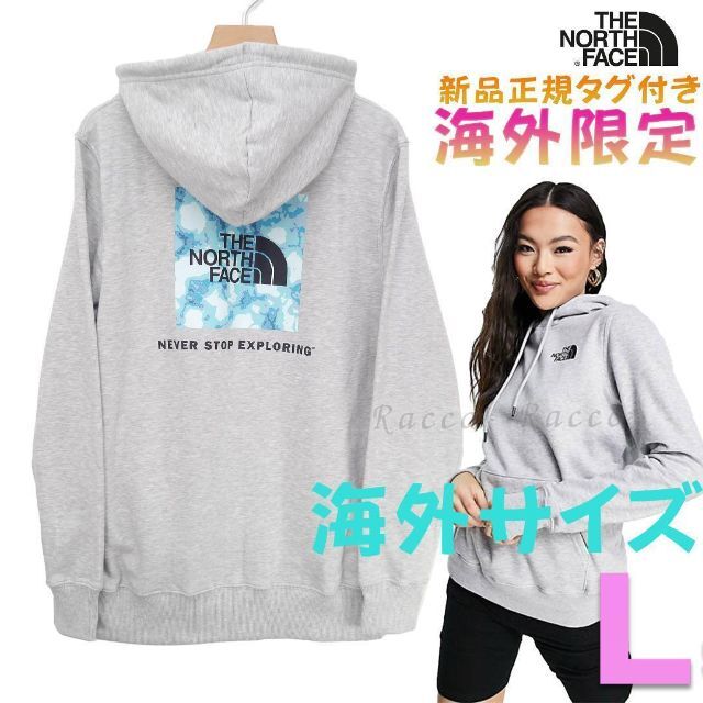 THE NORTH FACE(ザノースフェイス)のザノースフェイス　north face 限定海外L　スウェットパーカー　グレー レディースのトップス(パーカー)の商品写真