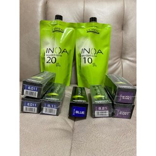 ロレアルプロフェッショナル(LOREAL PROFESSIONAL)のロレアル イノア INOA ヘアカラー オキシ 10% 20% セット(カラーリング剤)