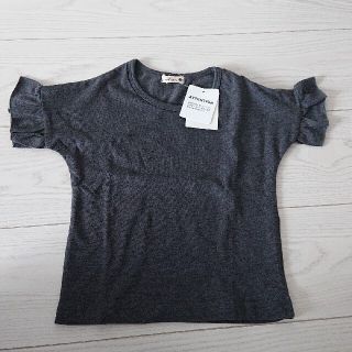 ブランシェス(Branshes)のブランシェス 半袖 フリル 100㎝ グレー 新品未使用 女の子(Tシャツ/カットソー)