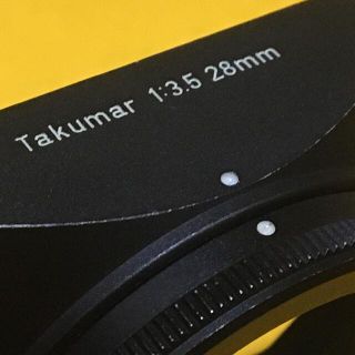 ペンタックス(PENTAX)のASAHI KOGAKU レア 広角28mm 角型スクエア 金属レンズフード(レンズ(単焦点))