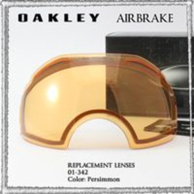 Oakley(オークリー)の新品　オークリー AIRBRAKE レンズ パーシモン OAKLEY スポーツ/アウトドアのスノーボード(アクセサリー)の商品写真