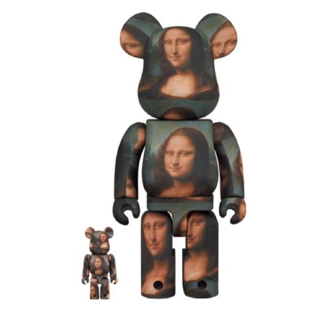 MEDICOM TOY(メディコムトイ)のBE@RBRICK モナリザ　Mona Lisa 100％ & 400% ハンドメイドのおもちゃ(フィギュア)の商品写真