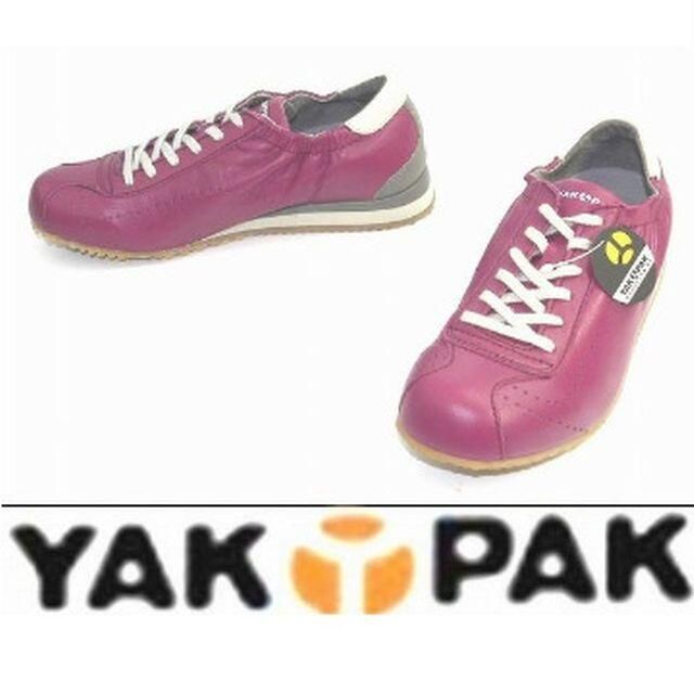 YAK PAK(ヤックパック)の23cm🔸本革 スニーカー レースアップ ☆YP705PI23 レディースの靴/シューズ(スニーカー)の商品写真