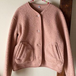 ユニクロ(UNIQLO)のユニクロ ボア フリース ノーカラー ジャケット(ノーカラージャケット)