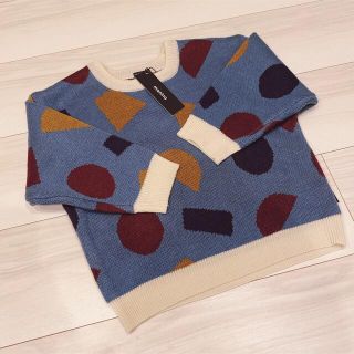 ザラキッズ(ZARA KIDS)のmanina マニーナ　図形柄ニット　95cm(ニット)