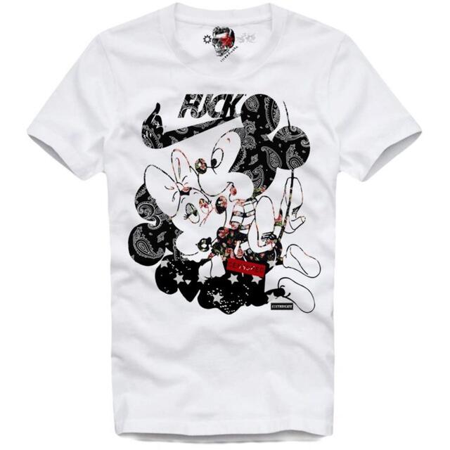 E1SYNDICATE Tシャツ　MOUSE ATTACK 3869 ホワイトM