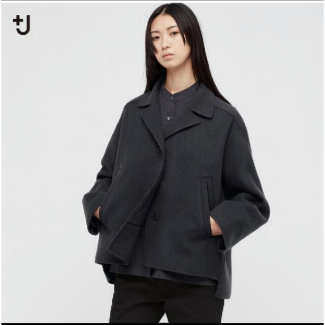 Jil Sander(ジルサンダー)のUNIQLO ジルサンダー　＋J  ダブルフェイスシャツジャケット レディースのジャケット/アウター(テーラードジャケット)の商品写真