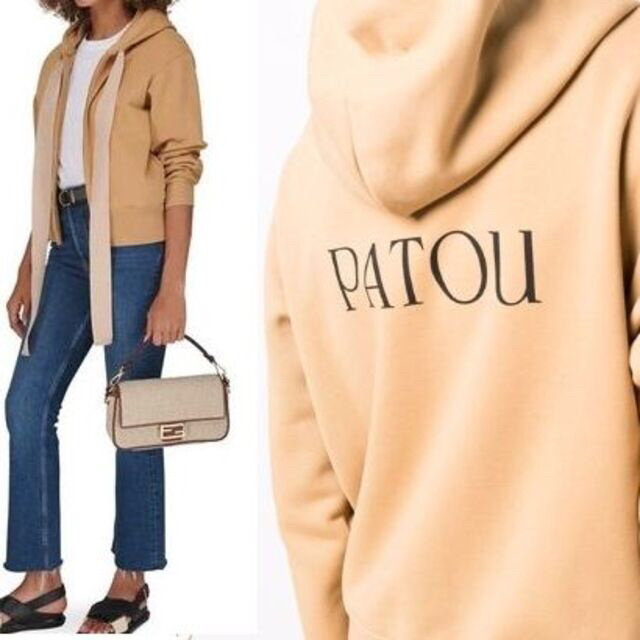 ¥71,500 PATOU リボン ロゴ入り パーカー トレーナー