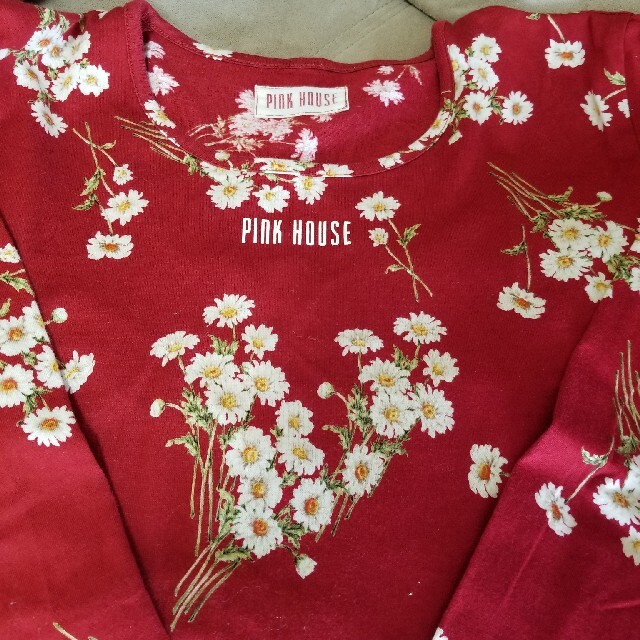 【美品】PINK HOUSE ピンクハウス 花柄 Tシャツ L