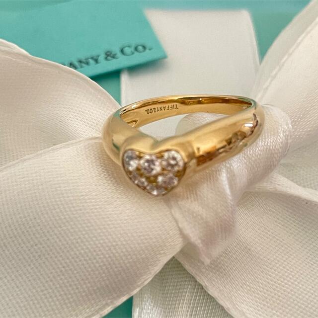 ングです Tiffany & Co. - 希少廃盤ティファニーのK18YGハート