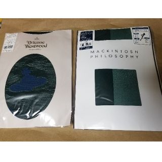 ヴィヴィアンウエストウッド(Vivienne Westwood)のヴィヴィアンウエストウッド マッキントッシュ ストッキング グリーン 新品(タイツ/ストッキング)