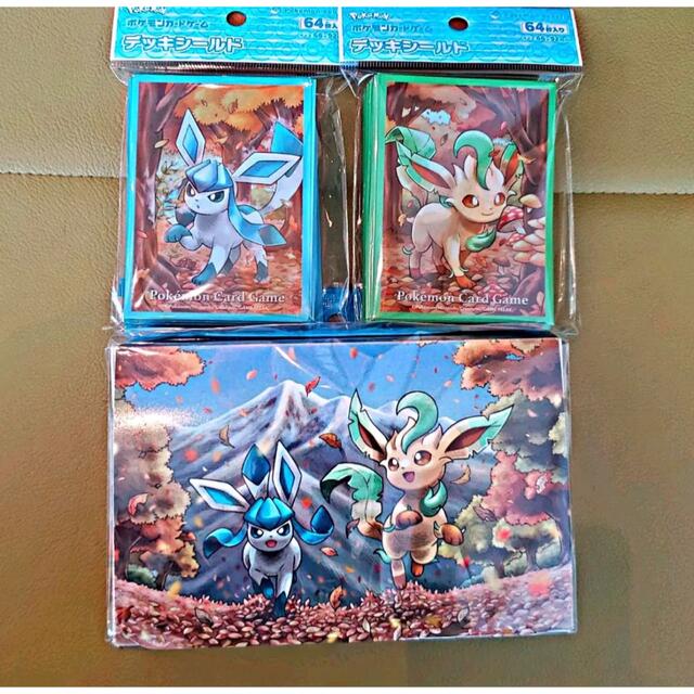 ポケモン - グレイシア リーフィア スリーブ ダブルデッキケース ポケモン - グレイシア リーフィア スリーブ ダブルデッキケース