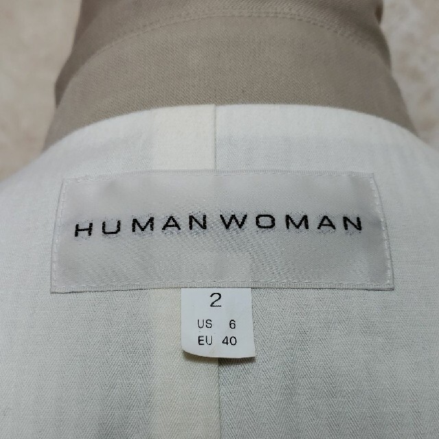 HUMAN WOMAN(ヒューマンウーマン)の❤HUMAN WOMAN❤ステンカラーコート/春コートMサイズ/送料込み匿名配送 レディースのジャケット/アウター(トレンチコート)の商品写真