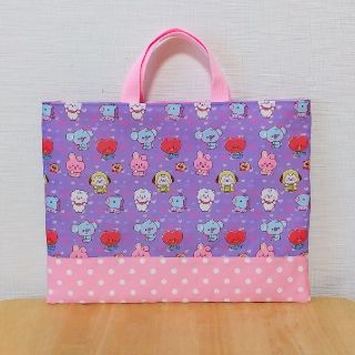 絵本袋 ハンドメイド【BT紫】(バッグ/レッスンバッグ)