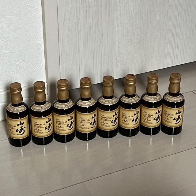 サントリー(サントリー)の山崎12年 ミニチュアボトル(50mL) 8本セット 食品/飲料/酒の酒(ウイスキー)の商品写真