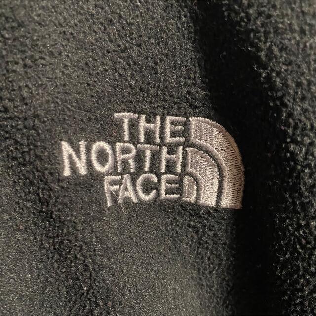 90s  ノースフェイス 刺繍ロゴ フリースジャケット ビッグシルエット