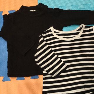 ブランシェス(Branshes)のトップス 2枚セット ボーダーT イオン黒T  ブランシェス(Ｔシャツ)