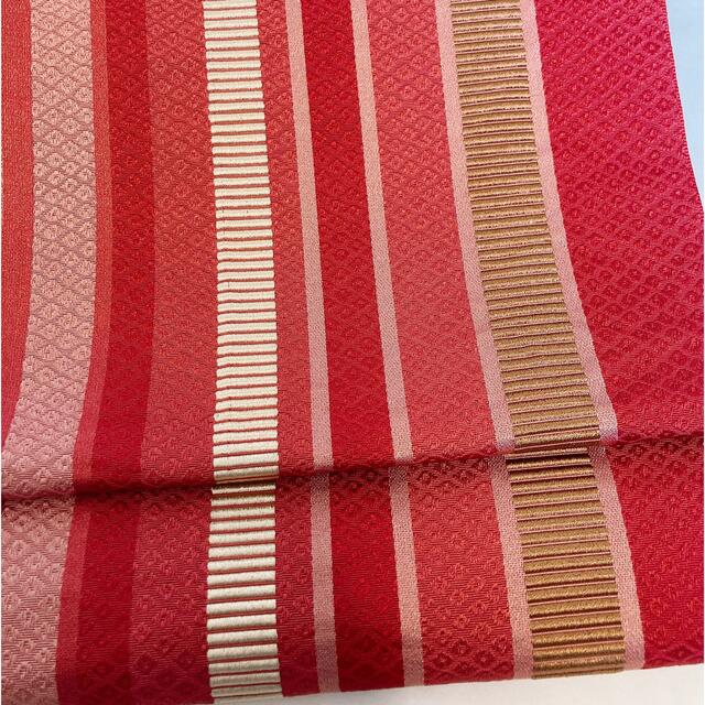 袋名古屋帯✳︎赤 レディースの水着/浴衣(帯)の商品写真
