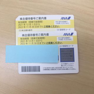 エーエヌエー(ゼンニッポンクウユ)(ANA(全日本空輸))のANA株主優待　2枚セット(その他)