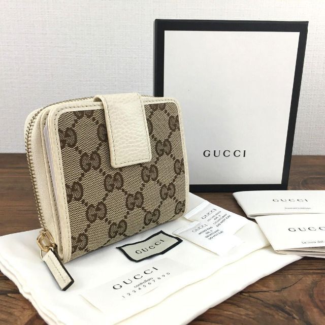 Gucci - 未使用品 GUCCI コンパクトウォレット 箱付き グッチ 242