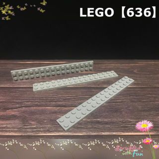 レゴ(Lego)のLEGO ライトグレー 2×16 プレート 3枚【636】(その他)