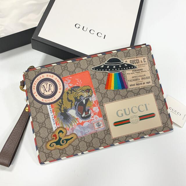 Gucci(グッチ)のあやかさん専用/取り置き12/22GUCCI GGスプリームマルチパッチ メンズのバッグ(セカンドバッグ/クラッチバッグ)の商品写真