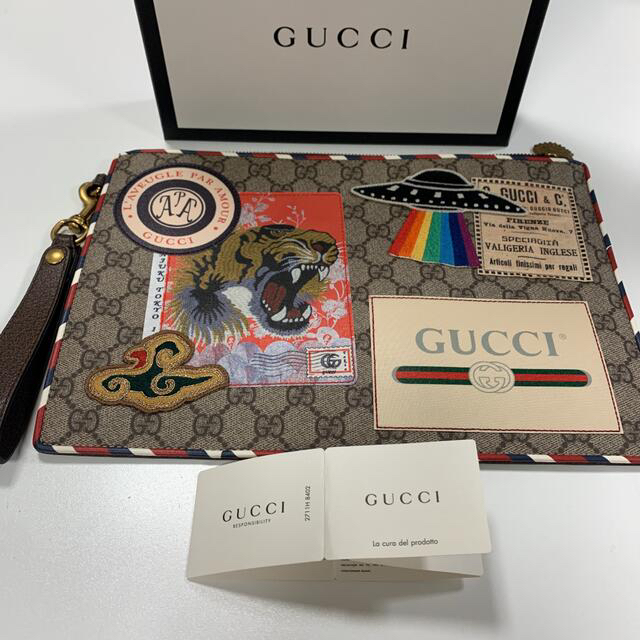 Gucci(グッチ)のあやかさん専用/取り置き12/22GUCCI GGスプリームマルチパッチ メンズのバッグ(セカンドバッグ/クラッチバッグ)の商品写真