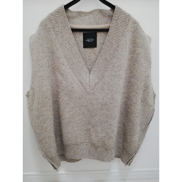 2 unused 18aw V neck knit ニット ブラック