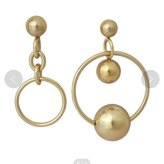 Ameri vintage SPHERE EARRING /GOLD イヤリング