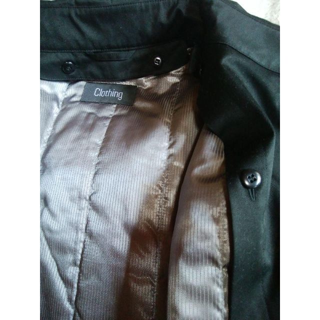 【新品】西友　ライナー付き　S　防寒　防風　コート　ベルト付　黒　ブラック メンズのジャケット/アウター(ステンカラーコート)の商品写真