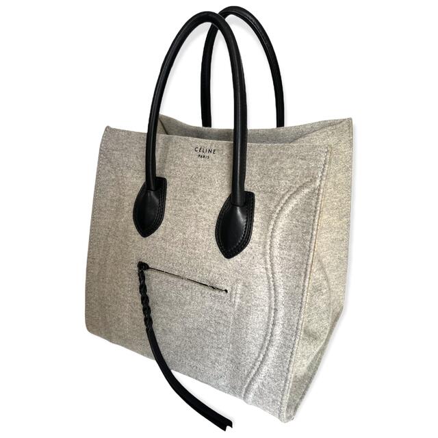 CELINE - セリーヌ ラゲージ ファントム フェルト グレー レアの CELINE - セリーヌ ラゲージ ファントム フェルト グレー レアの