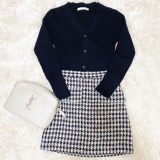 ザラ(ZARA)のH&M ツイード スカート 台形 32(ミニスカート)