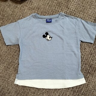 ミッキーマウス(ミッキーマウス)のしまむら　ミッキーＴシャツ　新品　110(Tシャツ/カットソー)