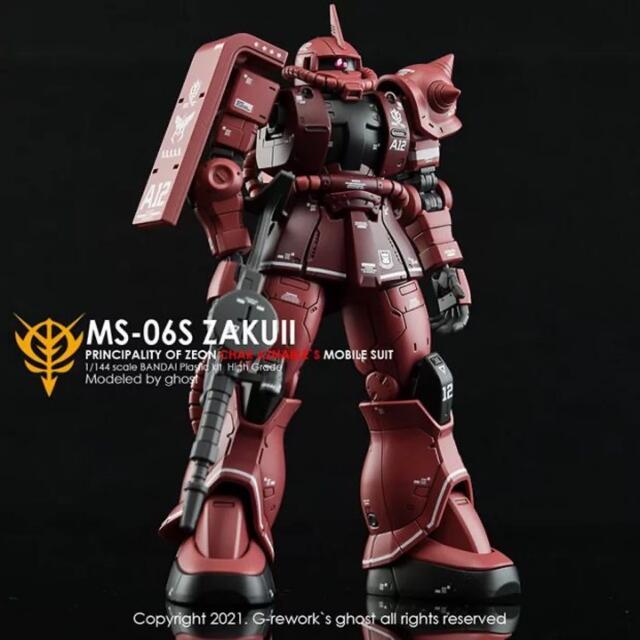 HG 1/144(GTO)シャア専用ザク赤い彗星Ver.用蛍光水転写式 HG 1/144(GTO)シャア専用ザク赤い彗星Ver.用蛍光水転写式