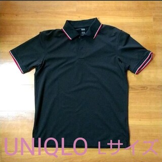 ユニクロ(UNIQLO)のUNIQLO　ポロシャツ　黒(ポロシャツ)
