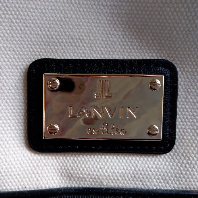 LANVIN en Bleu(ランバンオンブルー)の☆未使用品☆　ランバンオンブルー　キャンバス　トート レディースのバッグ(トートバッグ)の商品写真