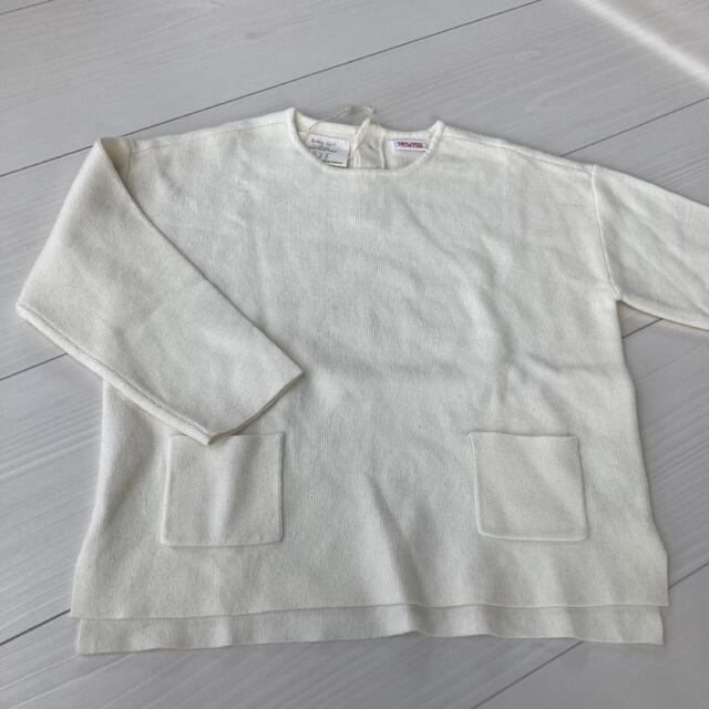 ZARA KIDS(ザラキッズ)の新品　ZARA ザラ　ニットトップス　98  2-3歳 キッズ/ベビー/マタニティのキッズ服女の子用(90cm~)(ニット)の商品写真