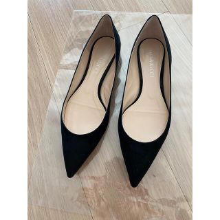 NINA RICCI フラットシューズ ブラック 37.5 24.5㎝