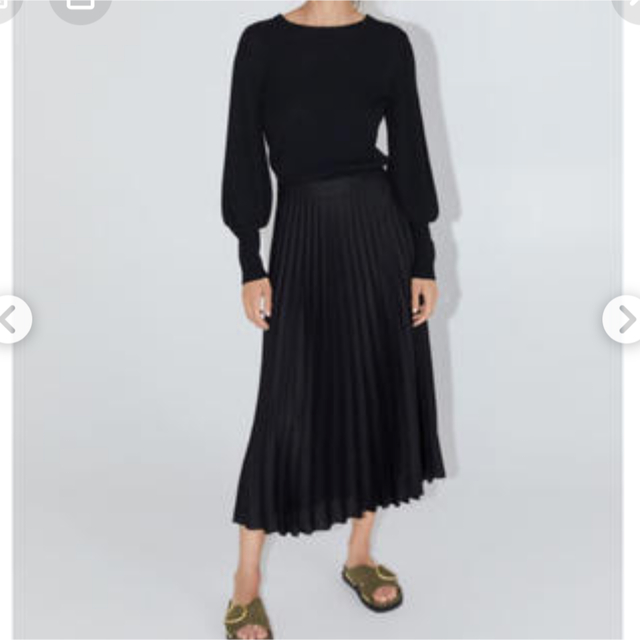 ZARA(ザラ)のZARA プリーツスカート レディースのスカート(ひざ丈スカート)の商品写真