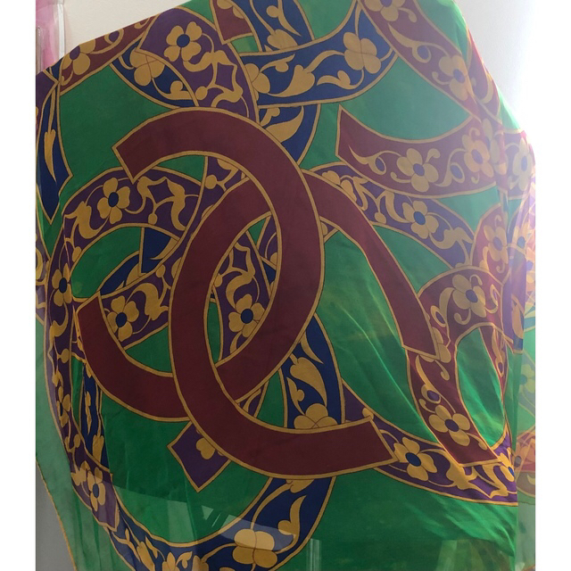 CHANEL シャネル 超大判ショール 激レア ココマークだらけ ストール ❤️