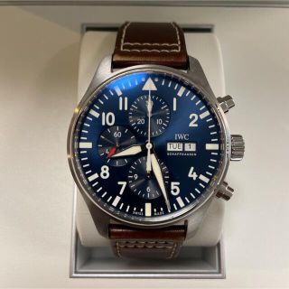 インターナショナルウォッチカンパニー(IWC)の専用 IWC パイロットウォッチ クロノグラフ プティプランス IW377714(腕時計(アナログ))