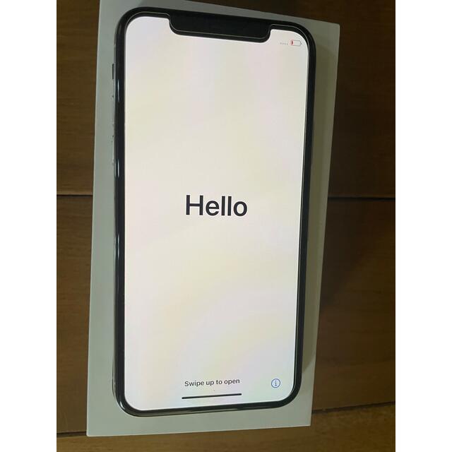 iPhone X  10 Silver 64GB アイフォン　美品