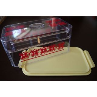 ケーキストッカー　ケーキフード　レトロ柄　レトロ雑貨(容器)