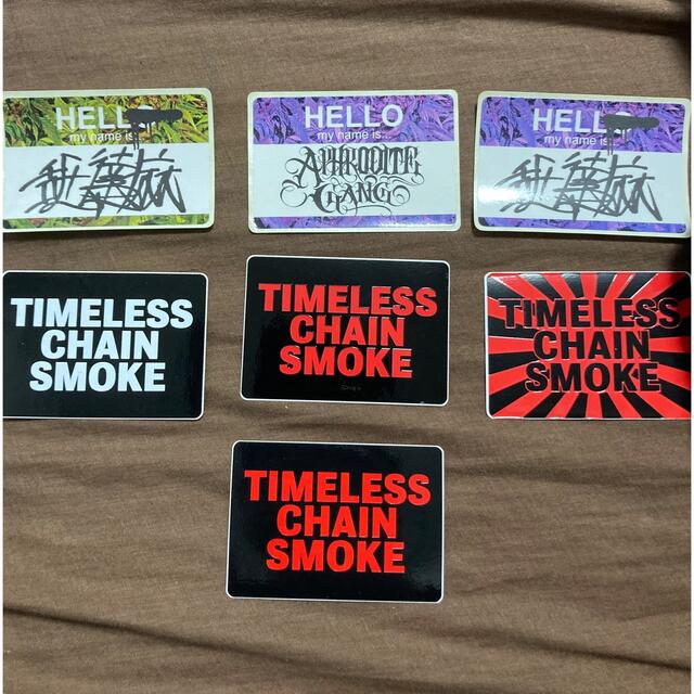 舐達麻 TIMELESS CHAIN SMOKE ステッカー - シャツ