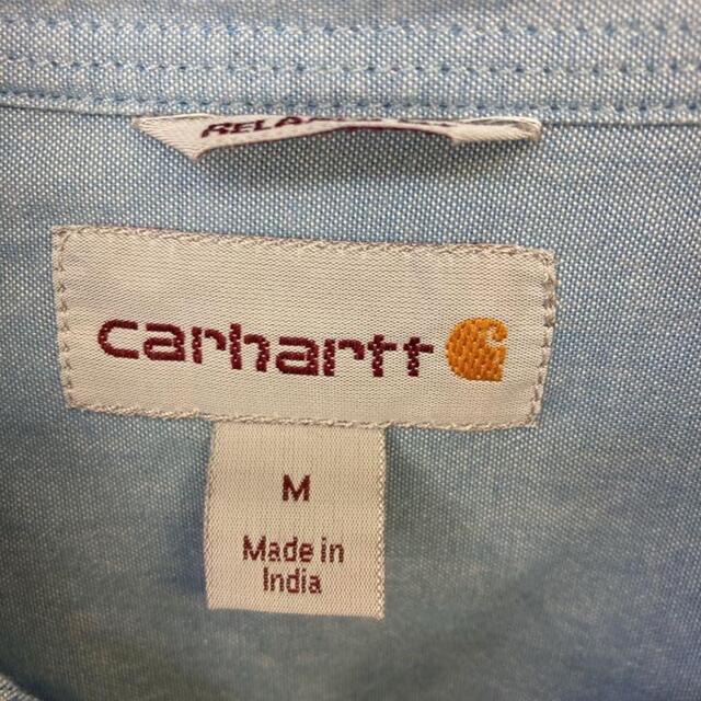 carhartt(カーハート)の希少 90s カーハート シャンブレーシャツ タグロゴ 美品 メンズのトップス(シャツ)の商品写真