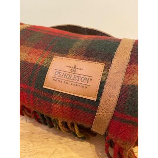 PENDLETON ペンドルトン 大判ブランケット ラグ 赤 ビンテージUSA-