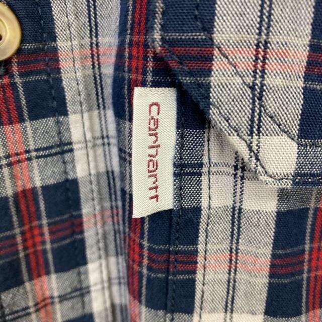 carhartt(カーハート)の希少 90s カーハート チェックシャツ ビッグシルエット タグロゴ 美品 メンズのトップス(シャツ)の商品写真